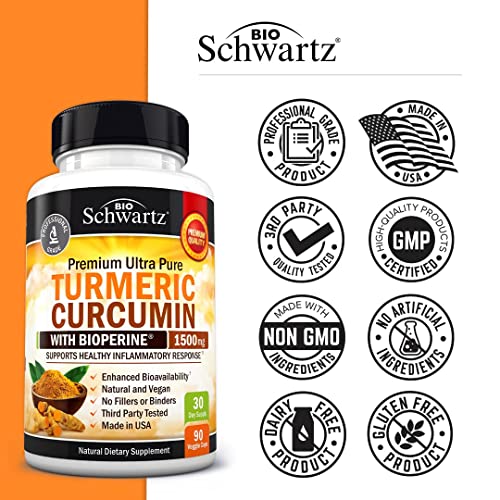 Turmeric Curcumin BioPerine 1500mg Highest Potency Premium  EXP 08/2024