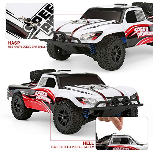 High-Speed 1/18 Scale RC Truck with LED Light