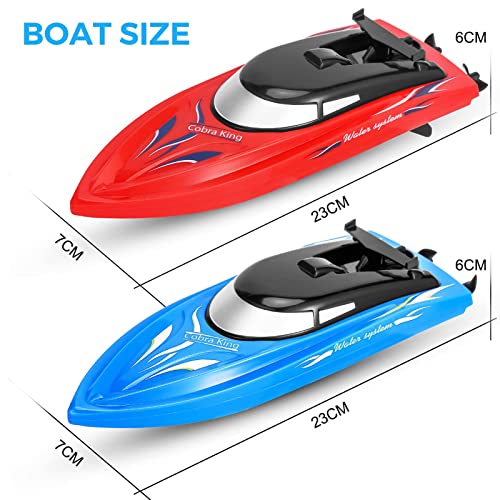 3-Pack High-Speed RC Boats with Rechargeable Batteries