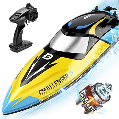 DEERC Brushless RC Boat - 30+ mph