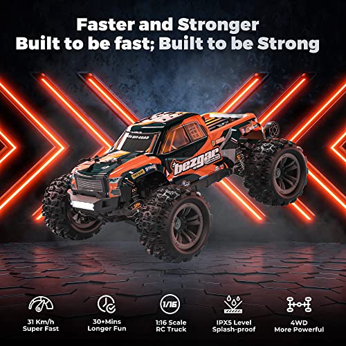 High-Speed Waterproof RC Off-Road Truck - BEZGAR HP161