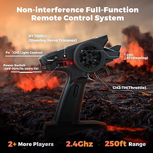 High-Speed Waterproof RC Off-Road Truck - BEZGAR HP161