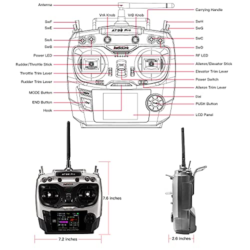 Radiolink AT9S Pro Transmitter and Receiver - RC Air/Drone/Car/Boat