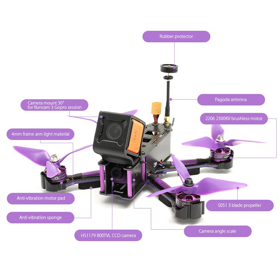 TCMMRC X220S FPV Racing Quadcopter