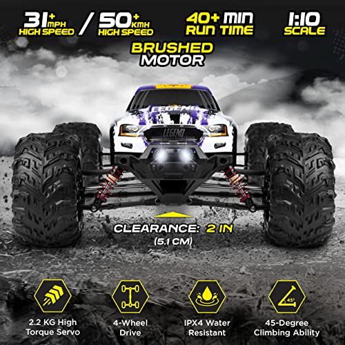 Fast Off-Road RC Car - Purple/Yellow