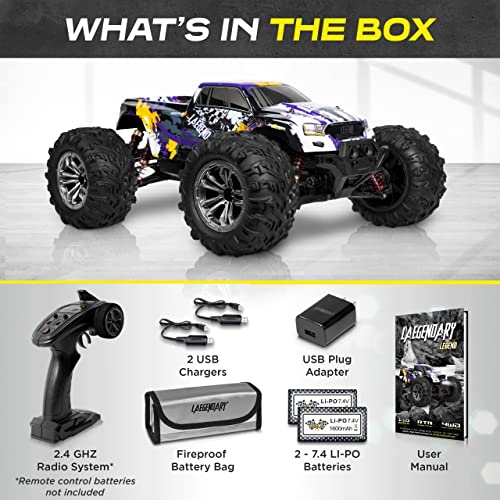 Fast Off-Road RC Car - Purple/Yellow