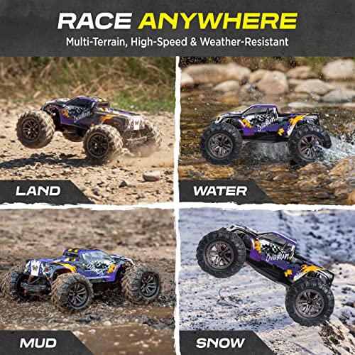 Fast Off-Road RC Car - Purple/Yellow