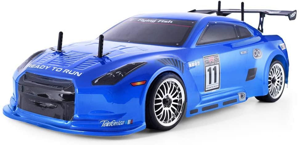 HSP 1:10 Blue RC Car - 35+ kmh Speed