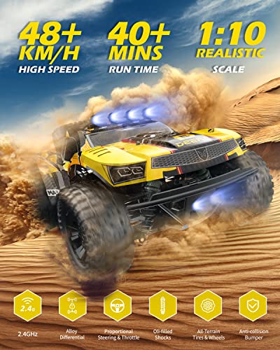DEERC 9201E 1:10 RC Truck with Lights