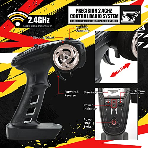 High Speed Waterproof RC Car with 2 Batteries