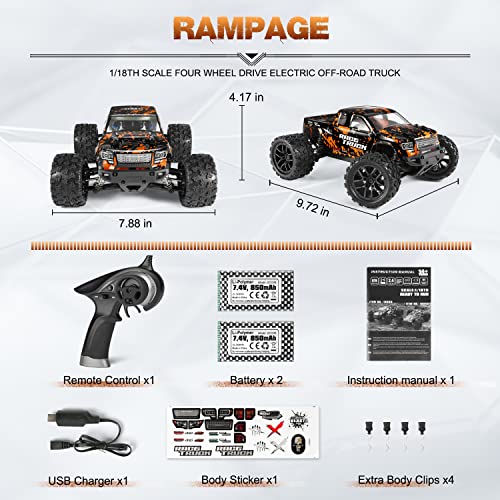 HAIBOXING 1:18 Scale 4X4 RC Monster Truck