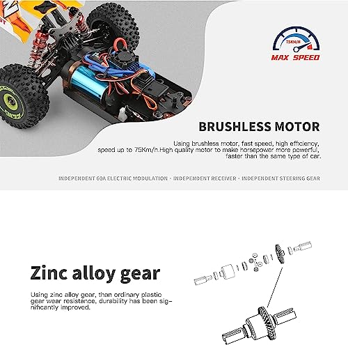 High Speed 4WD RC Car with Brushless Motor