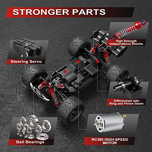 1:18 Scale Waterproof RC Car with Upgraded Motor