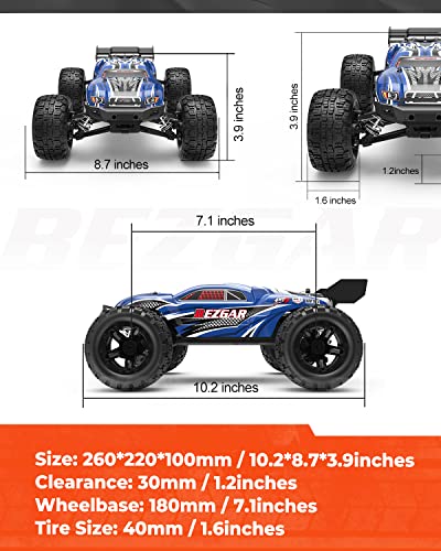 BEZGAR HM162 Hobby RC Truck - 4WD, 1:16 Scale, 40+ Kmh