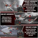 Remote Control Aircraft Plane, RC Plane with 3 Modes That Easy to Control, One-Key U-Turn Easy Control for Adults &Kids, LEAMBE