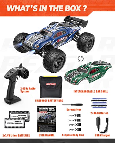 BEZGAR HM162 Hobby RC Truck - 4WD, 1:16 Scale, 40+ Kmh