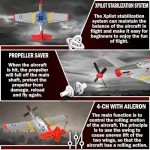 Remote Control Aircraft Plane, RC Plane with 3 Modes That Easy to Control, One-Key U-Turn Easy Control for Adults &Kids, LEAMBE
