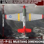 Remote Control Aircraft Plane, RC Plane with 3 Modes That Easy to Control, One-Key U-Turn Easy Control for Adults &Kids, LEAMBE