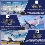 RC Plane 4 Channel Remote Controlled Aircraft Ready to Fly, One Key Aerobatic and One-Key U-Turn, Easy Control for Beginners, F4U Corsair RC Airplane Best Gift for Advanced Kids LEAMBE