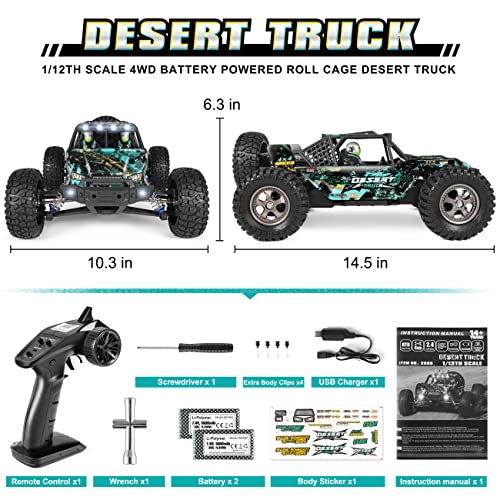 1:12 Scale High Speed RC Buggy