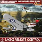 LEAMBE RC Plane 4 Channel Remote Control Airplane - Ready to Fly P-40 Warhawk RC Airplane for Beginners Adult with Xpilot Stabilization System & One Key Aerobatic