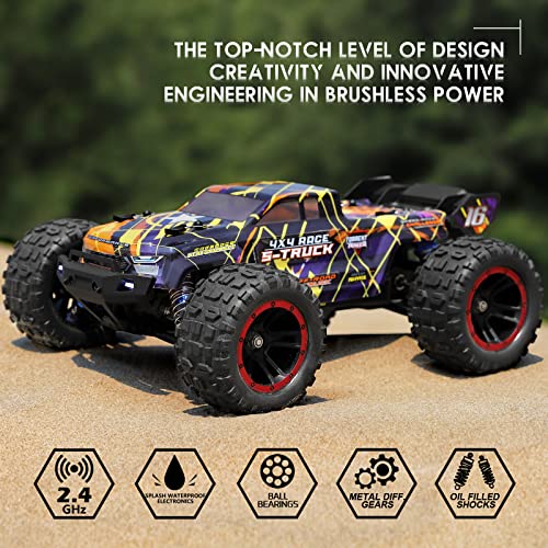 Fast RC Truck, Brushless Motor, 1/16 Scale
