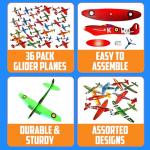 36-Pack Foam Glider Planes for Kids' Fun