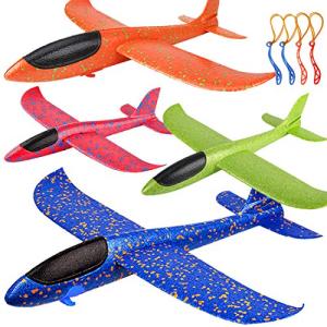 4 Pack Large Foam Airplane Toys for Kids