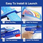 Foam Airplane Launcher Toys - 3 Pack