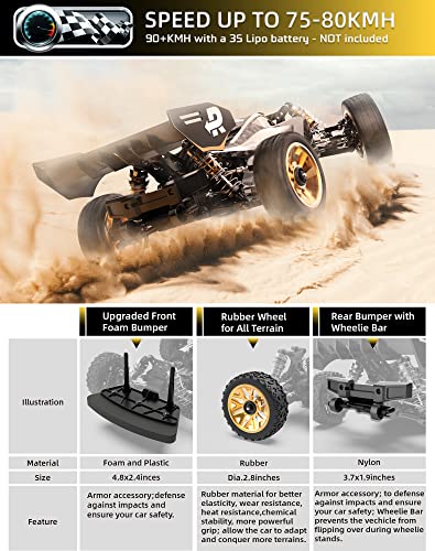 Fast 1:14 Brushless RC Truck - 63mph