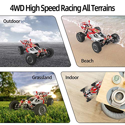 WLtoys 144001 RC Car - 60+ KMH - Red