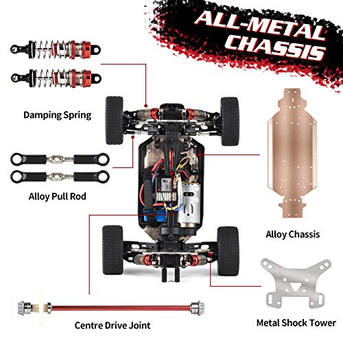WLtoys 144001 RC Car - 60+ KMH - Red