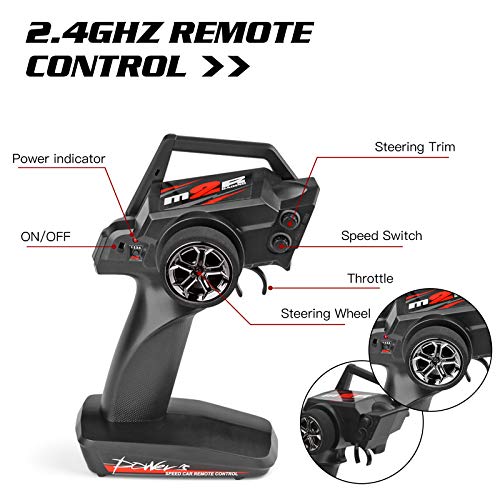WLtoys 144001 RC Car - 60+ KMH - Red