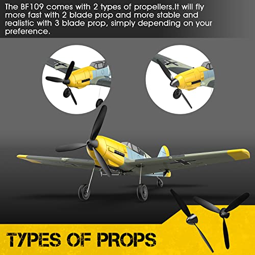 Ready-to-Fly RC BF-109 Plane for Beginners