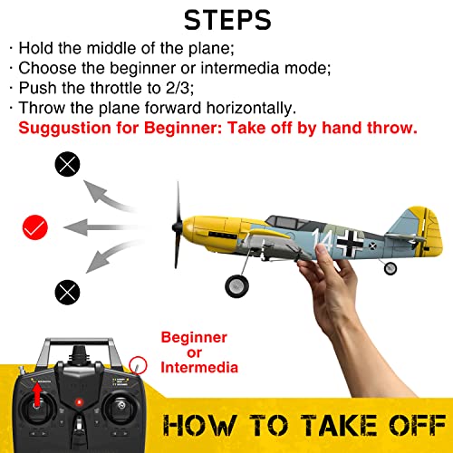 Ready-to-Fly RC BF-109 Plane for Beginners