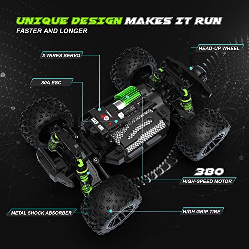 CROBOLL 1:18 RC Monster Truck, High Speed