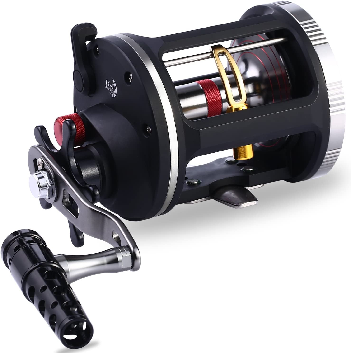 Sougayilang Saltwater Trolling Reel with 14+1BB
