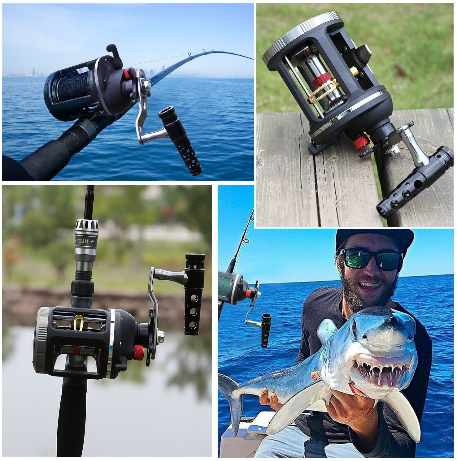 Sougayilang Saltwater Trolling Reel with 14+1BB
