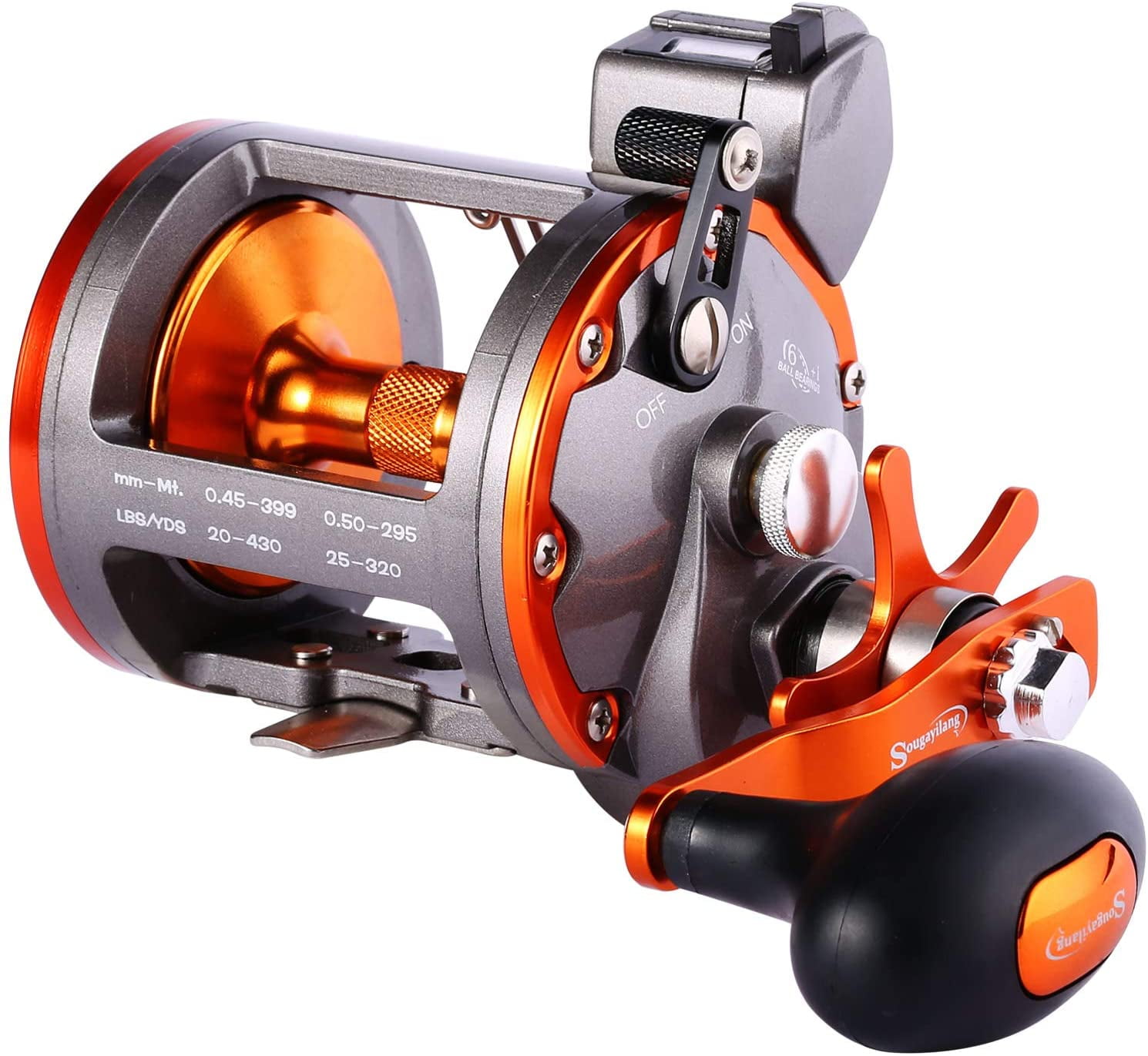 Sougayilang Line Counter Trolling Reel - Premium Fishing