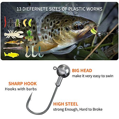 Fishing Lures Kit: Bass, Trout, Salmon Tackle
