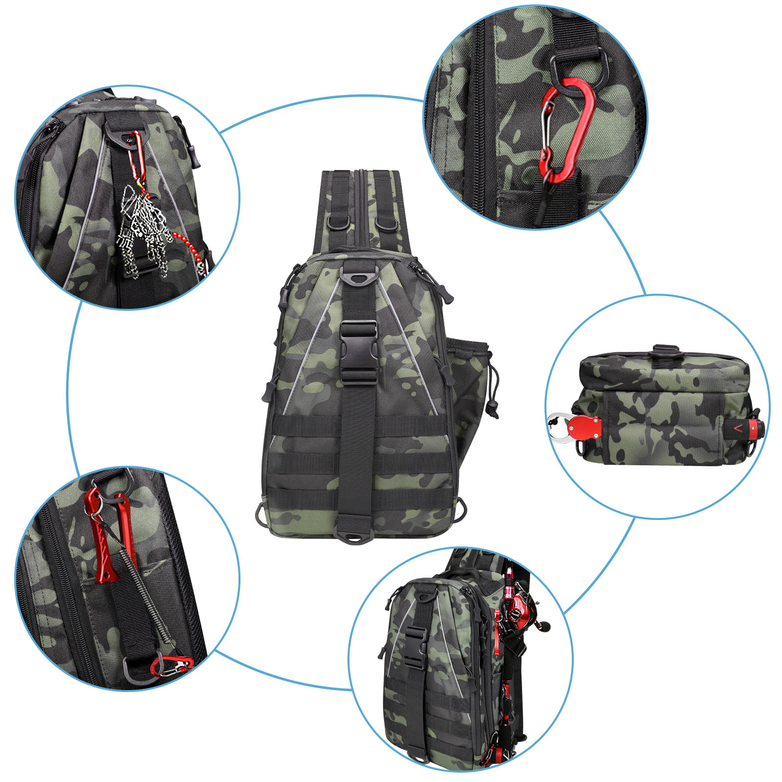 2BK Fishing Gear Bag with Rod Holder