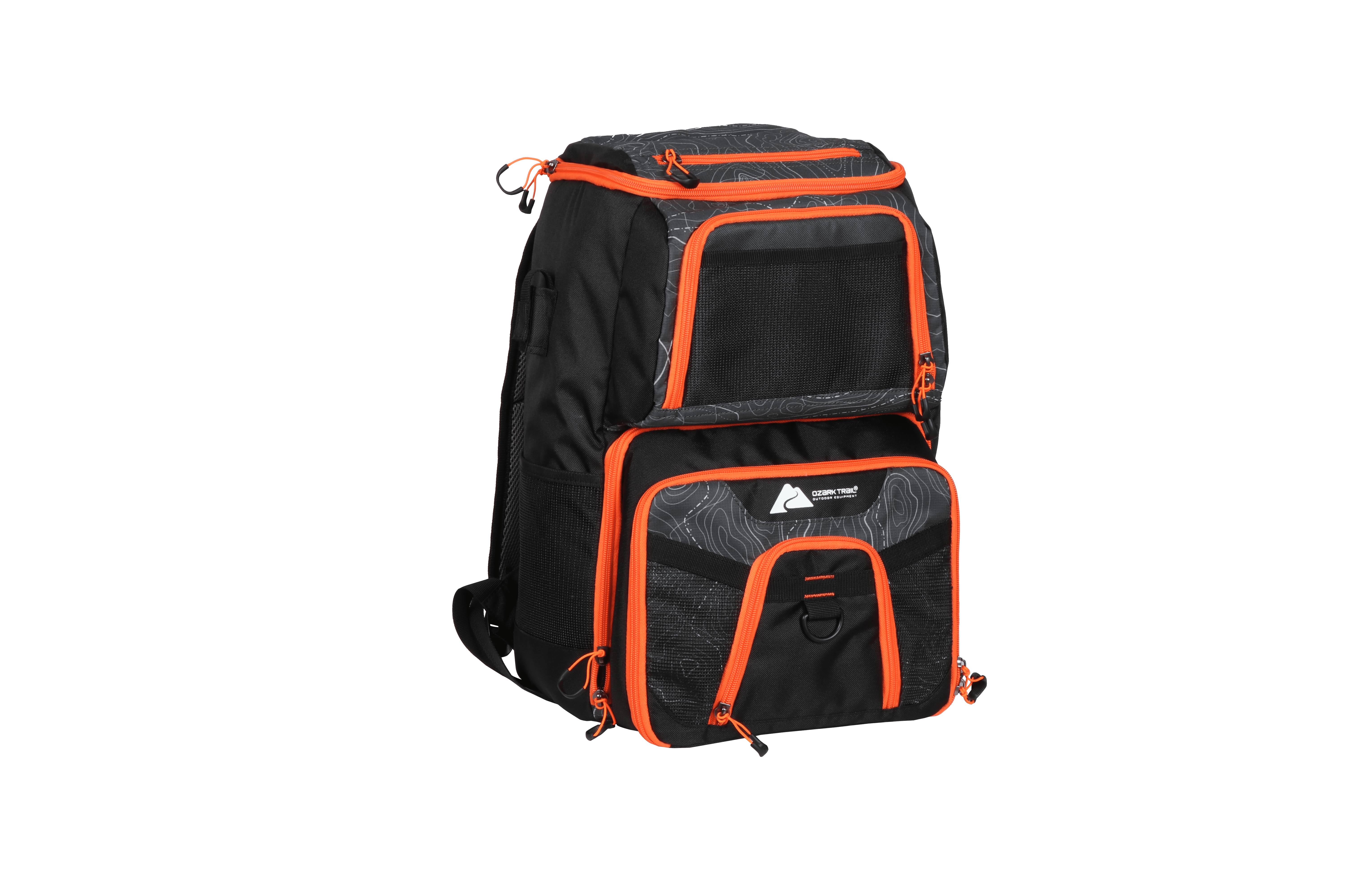 Elite Fishing Tackle Backpack with Bait Cooler, Black