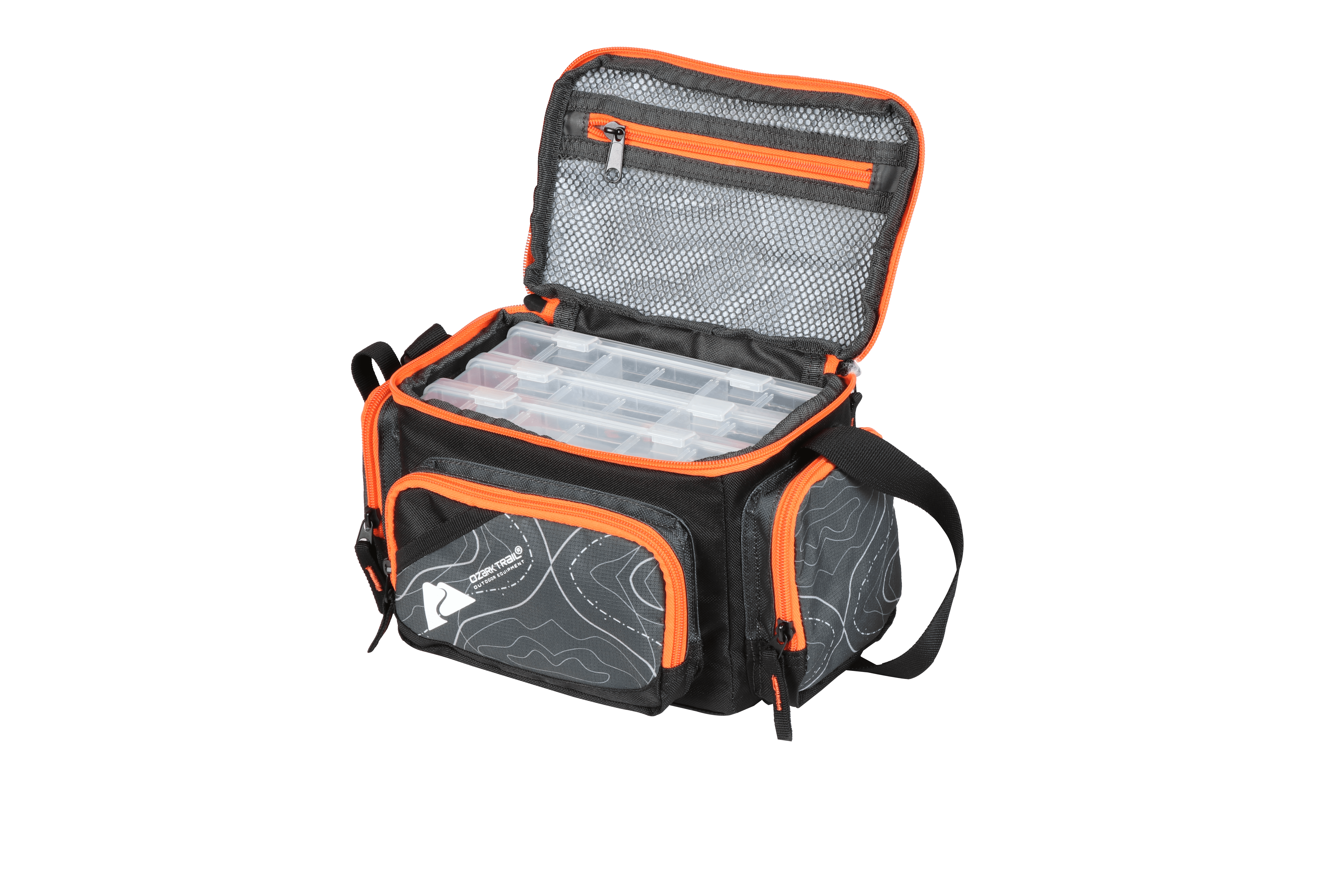 Ozark Trail 350 Soft-sided Fishing Tackle Bag, Black