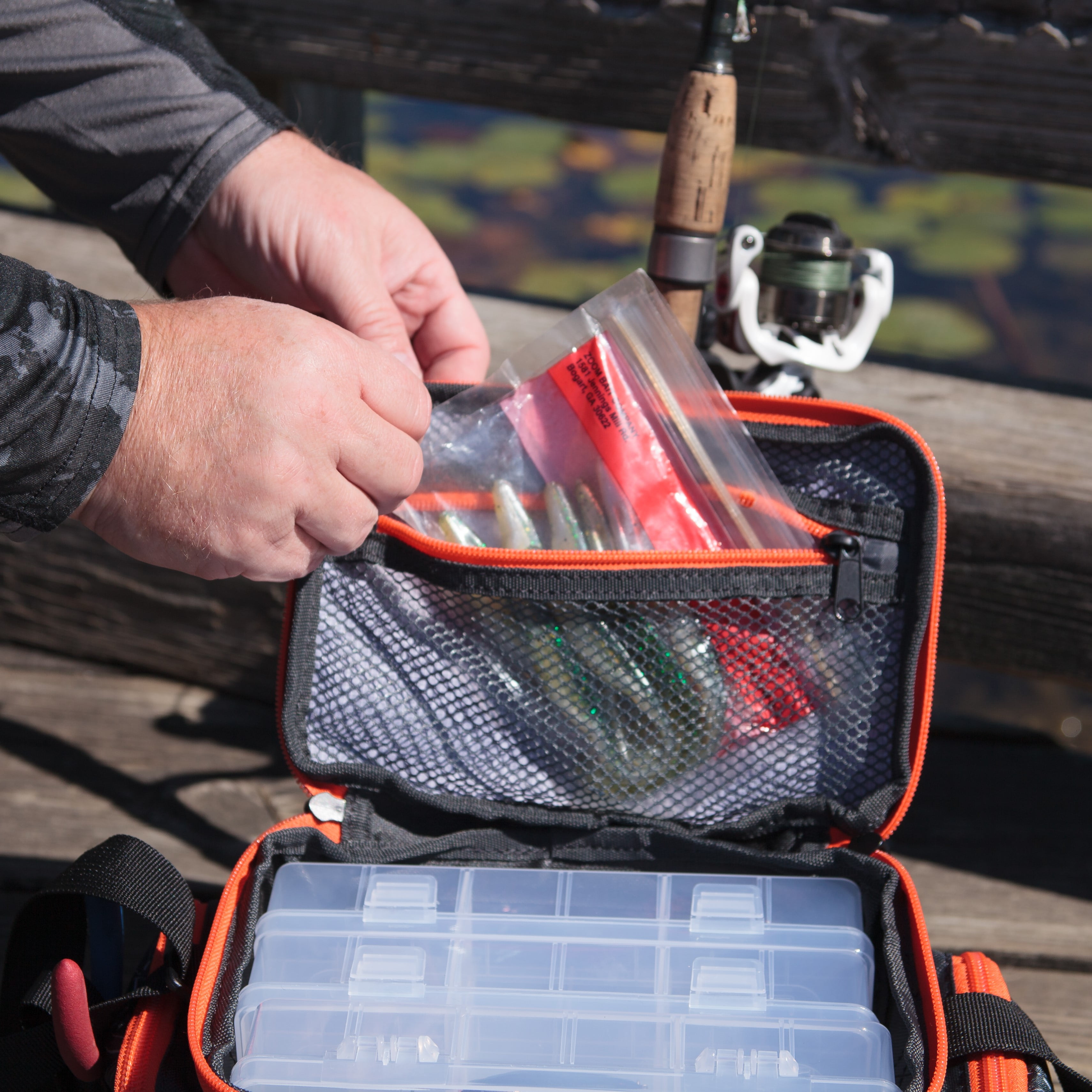 Ozark Trail 350 Soft-sided Fishing Tackle Bag, Black