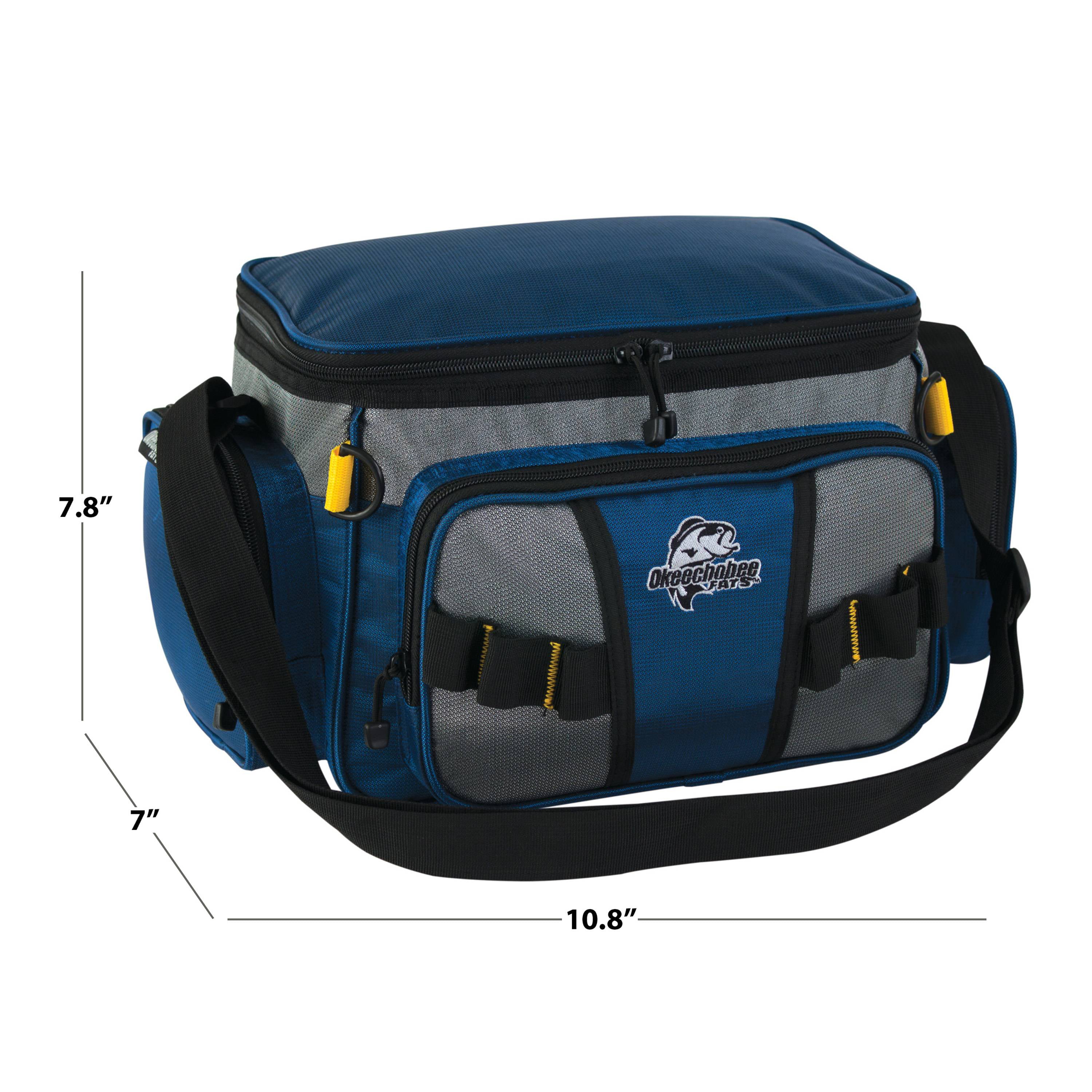 Okeechobee Fats Small Fishing Tackle Bag with 2 Utility Boxes