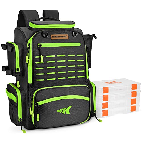 KastKing Bait Boss Backpack: Fishing Tackle, Rod Holders
