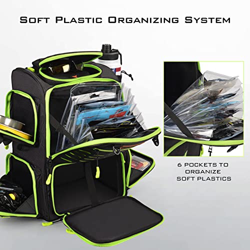 KastKing Bait Boss Backpack: Fishing Tackle, Rod Holders
