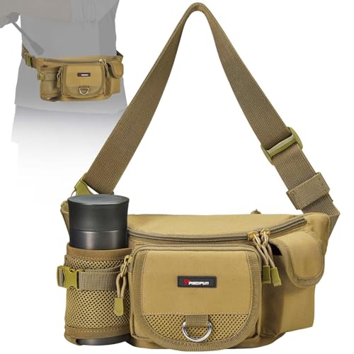 Piscifun Adjustable Waist Fishing Tackle Bag - Khaki