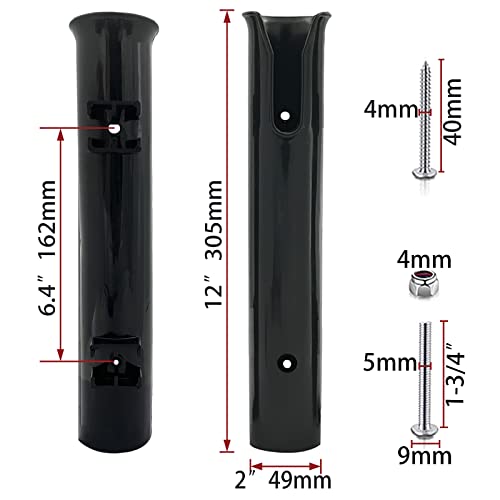 ISURE Marine Black ABS Plastic Fishing Rod Holder