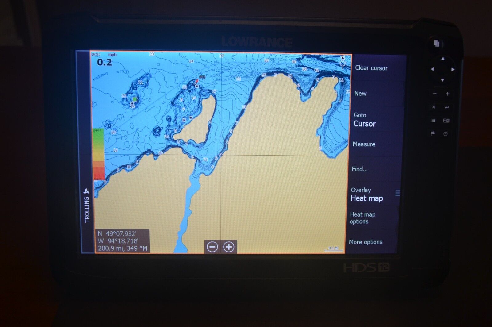 Lowrance HDS 12 Carbon Sonar/GPS/Chartplotter - v23.3